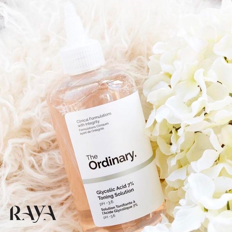 تونر گلیکولیک اسید 7% اوردینری حجم 240 میل لایه بردار و روشن کننده پوست The Ordinary Glycolic Acid 7% Toning Solution
